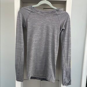 Lululemon Swiftly Tech Striped Long Sleeve top